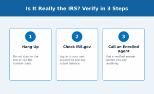 Tax Resolution Oversight Department Scam Image