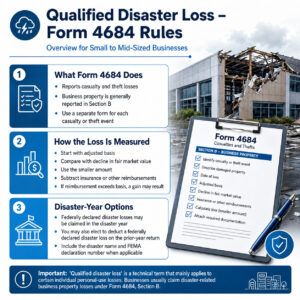 Qualified Disaster Loss Form 4684 Image